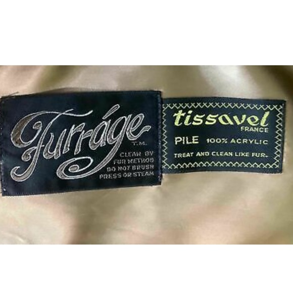 VINTAGE Furrage Tissavel France faux fur Coat - Picture 2 of 3